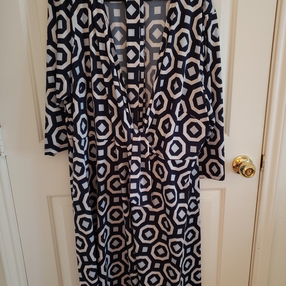 Faux wrap style dress